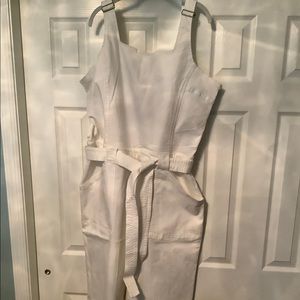 Rachel Roy white overalls